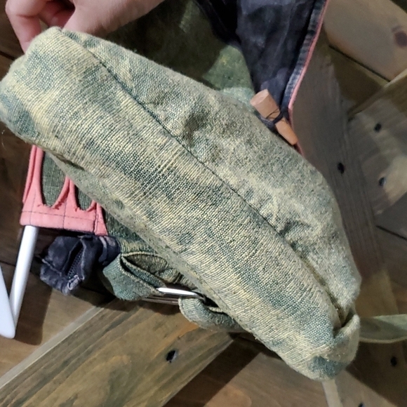 ARTISAN HIPPIE BOHO PEACE SIGN BAG CLOTH HANDMADE FESTIVAL COLORFUL ART - Picture 11 of 14